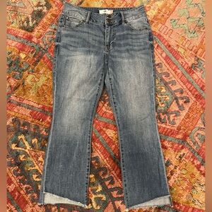 Cabi Hi-Low Cropped Jeans